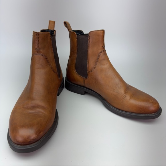 Vagabond Amina Brown Leather Chelsea Boots - Picture 1 of 12